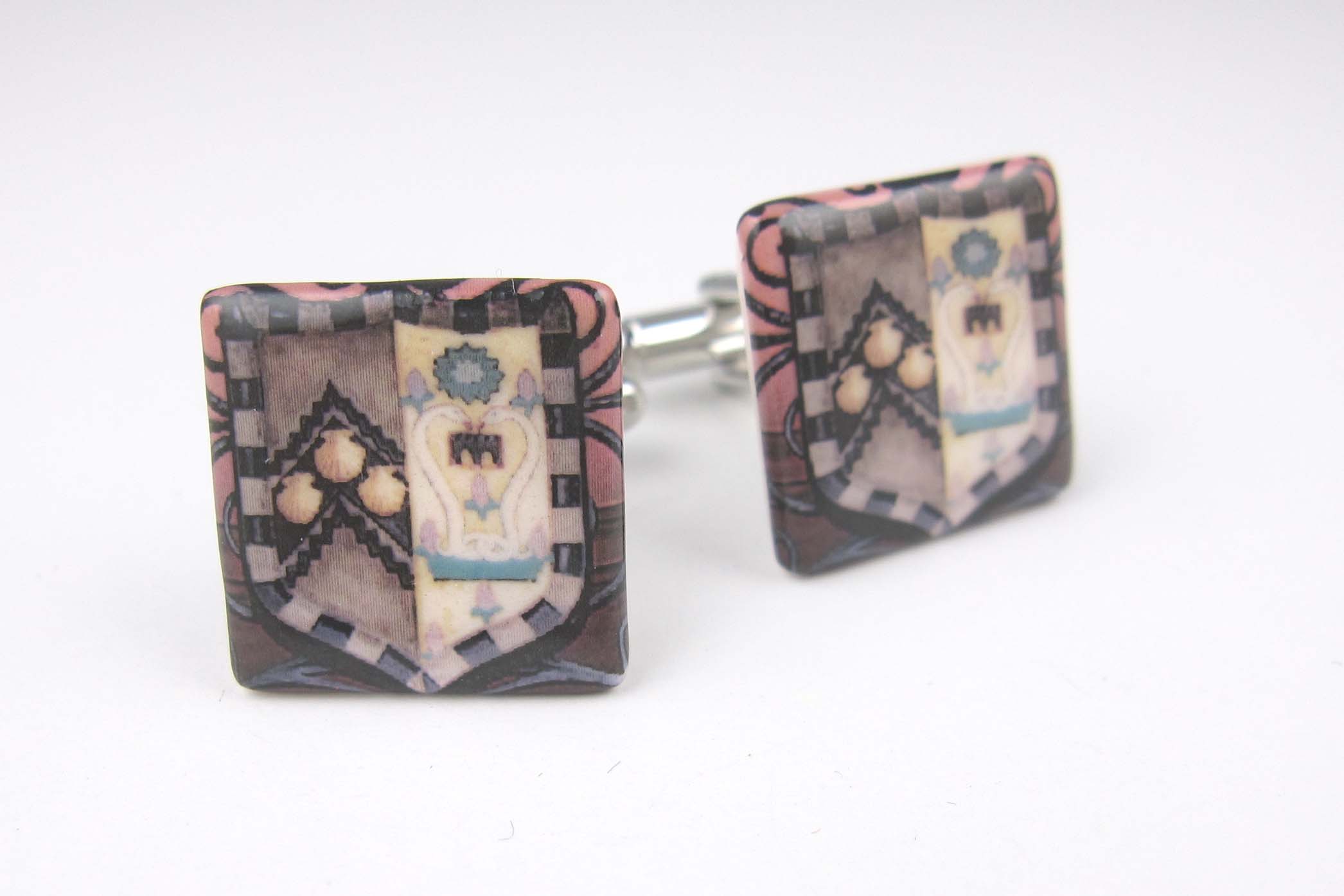 Gonville and Caius College Cambridge crest cufflinks